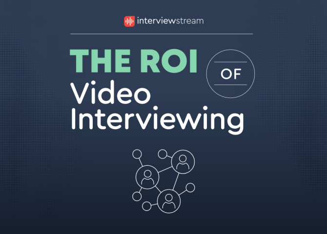 The ROI of Video Interviewing ebook cover