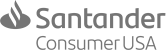 Santander Consumer USA logo in grayscale.
