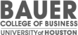 Bauer College of Business logo in grayscale.