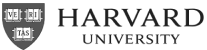 Harvard University logo in grayscale.