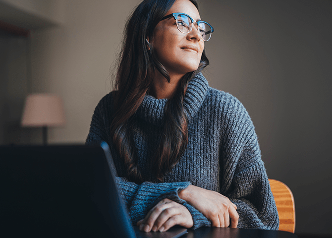 woman sitting in chair