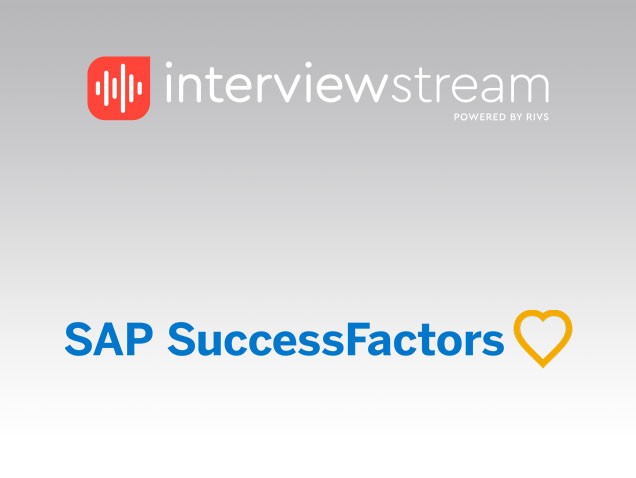SAP SuccessFactors integrates with interviewstream's video interviewing platform
