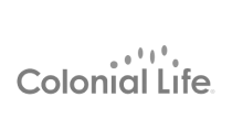 Colonial Life logo in grayscale.