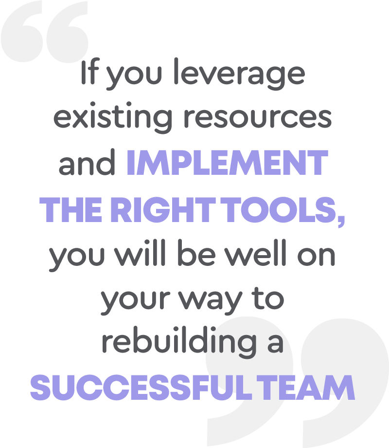 How to hire people - If you leverage existing resources and implement the right tools, you will be well on your way to rebuilding a successful team.