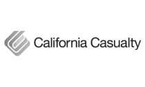 California Casualty logo in grayscale.
