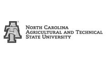 North Carolina Agricultural & Technical State University logo in grayscale.