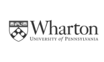Wharton School of the University of Pennsylvania logo in grayscale.
