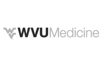 WVU Medicine logo in grayscale.